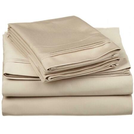 IMPRESSIONS BY LUXOR TREASURES Egyptian Cotton 650 Thread Count Solid Sheet Set Olympic Queen-Linen 650OQSH SLLN